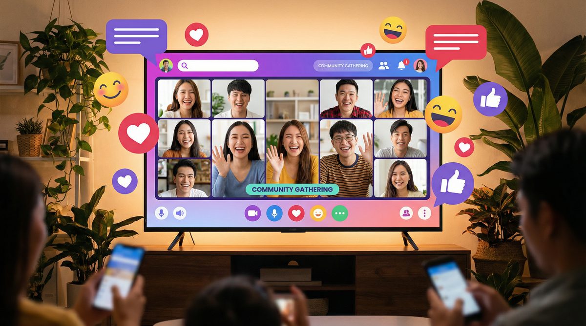 捷克街头视频社区互动场景